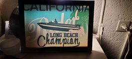Tableau decoratif CALIFORNIA long Beach champion ,neuf
