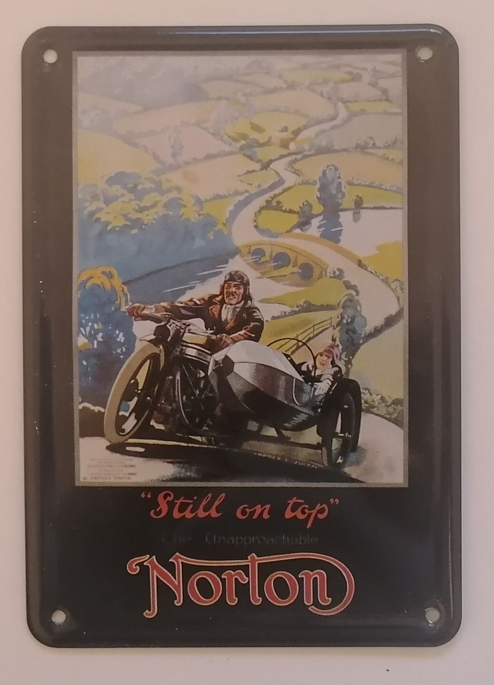Norton Insegne: Blechschild Norton 14,5 x 10 cm – Usato da Schwarzenegg venduto da musi09