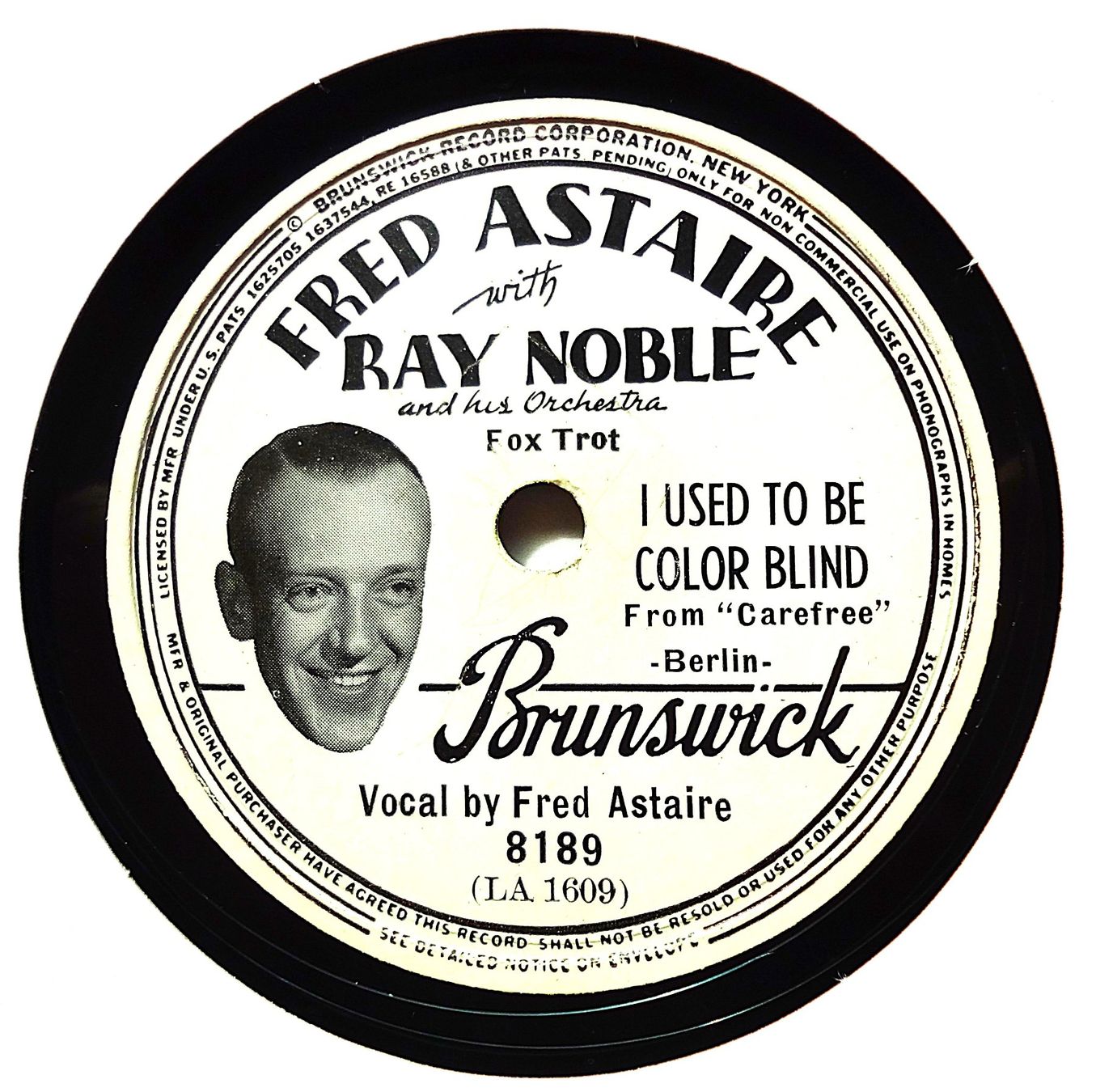 Schallplatten: Fred Astaire, seltene Schellackplatte mit Fotolabel – Gebraucht aus Hemishofen von Phonomandy 1