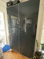 Büroschrank - Schiebetür - grau