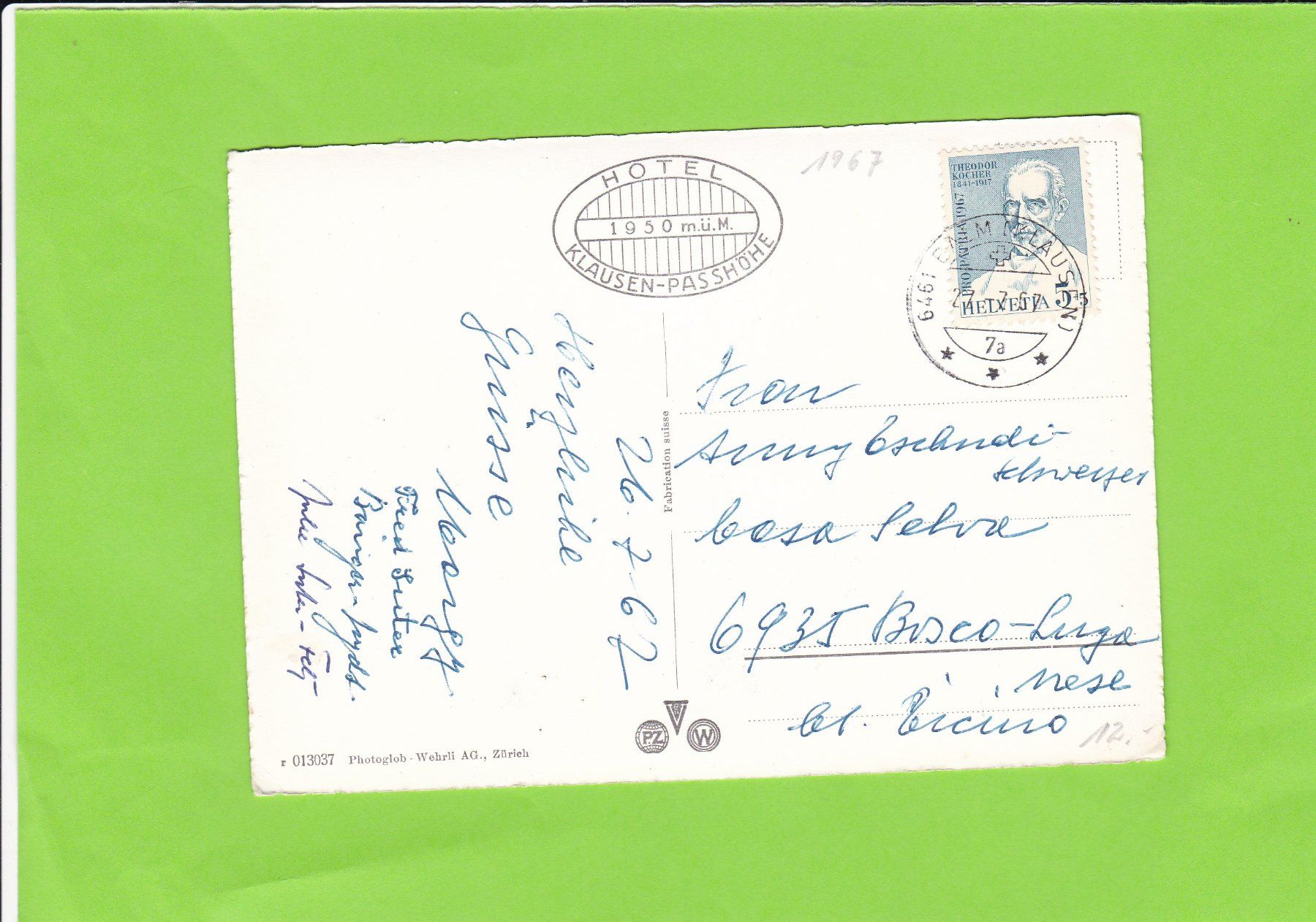 Cartoline postali: Panoramakarte Klausenstrasse – Usato da St. Peterzell venduto da neckertal 1