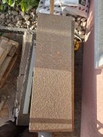 Granitplatte braun geflammt 100x32cm gebrauchter Zustand