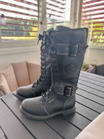 Harley-Davidson Stiefel Damen Grösse 37 Leder Schwarz