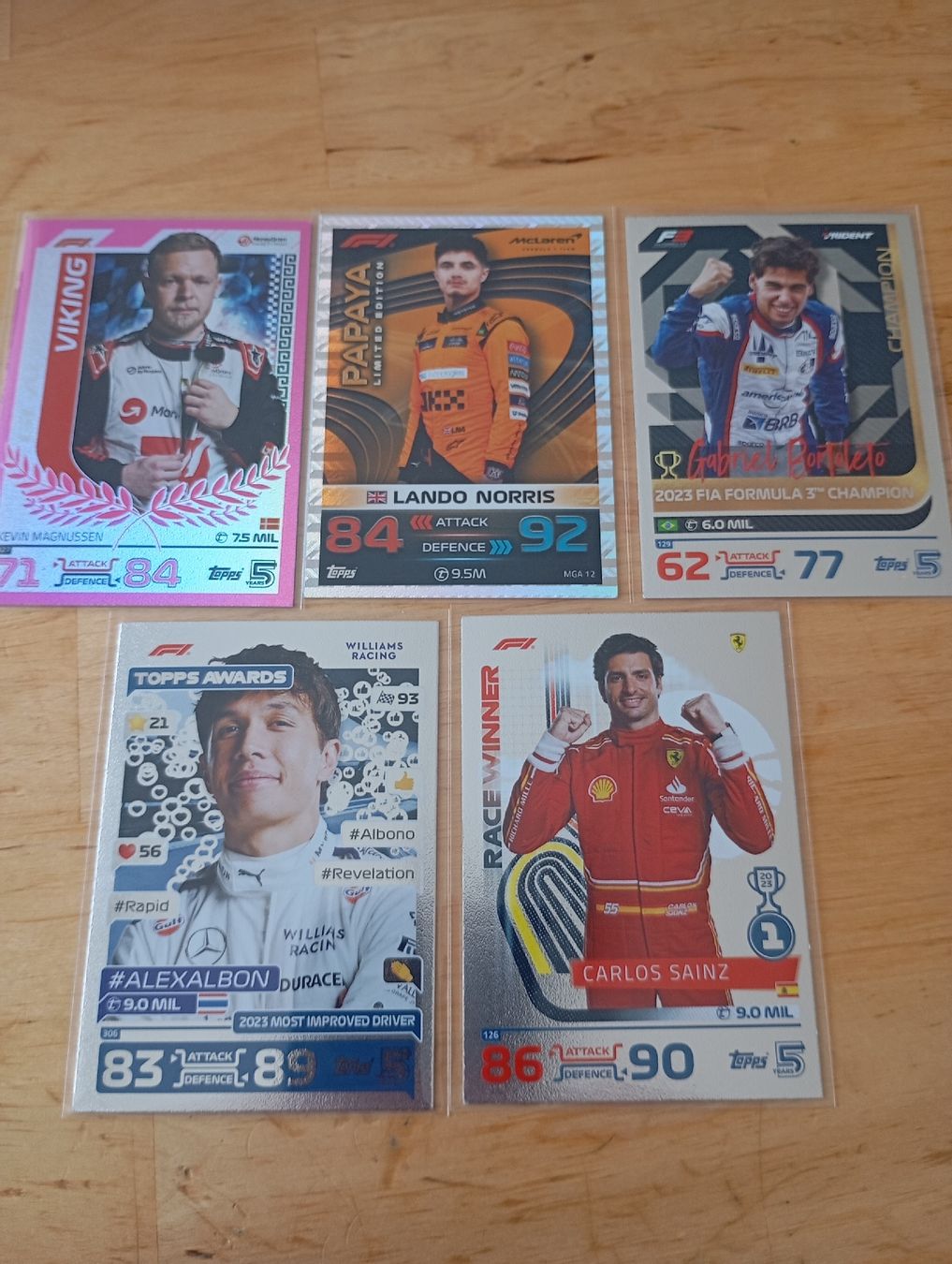 Topps Sammelbilder & Trading cards: 2024 Turbo Attax Formula 1 Set - 5 Karten – Gebraucht aus Bern von ReenDeals