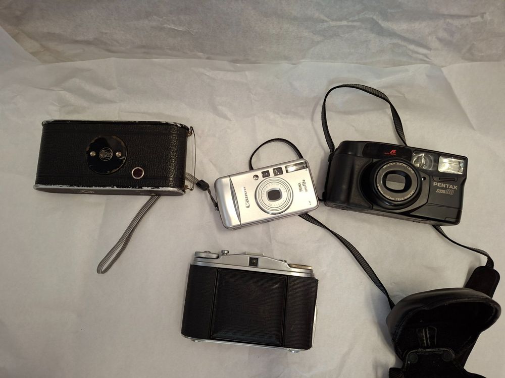 Kameras Konvolut, Agfa Isolete II, Canon, Pentax, 4 Stk. (Gebraucht) in ...