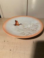 Assiette vintage Rosen Thal, décor canard et roseaux