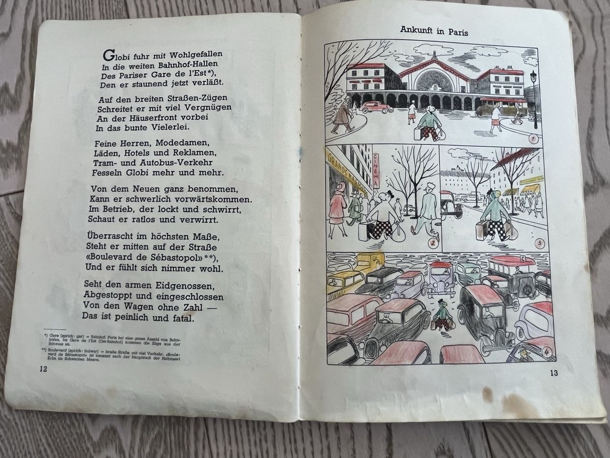 Libri: Globi erlebt Paris 2. Auflage 1948 – Usato da Romanshorn venduto da Apfelschuss 3