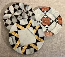 Villeroy&Boch Assiettes Quadretto Design Marbre, Lot de 3
