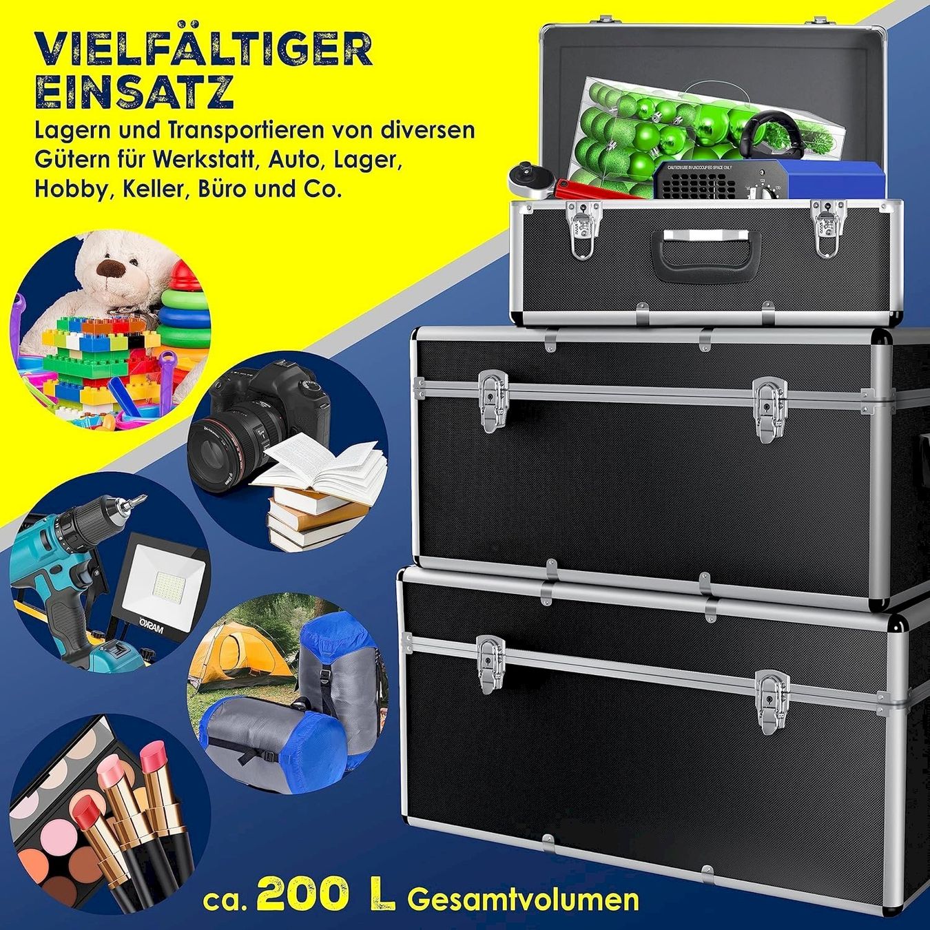 Contenitori & Simili: Masko Alubox 3er SET Schwarz – Nuovo e nell'imballaggio originale da Bottighofen venduto da zaap 7