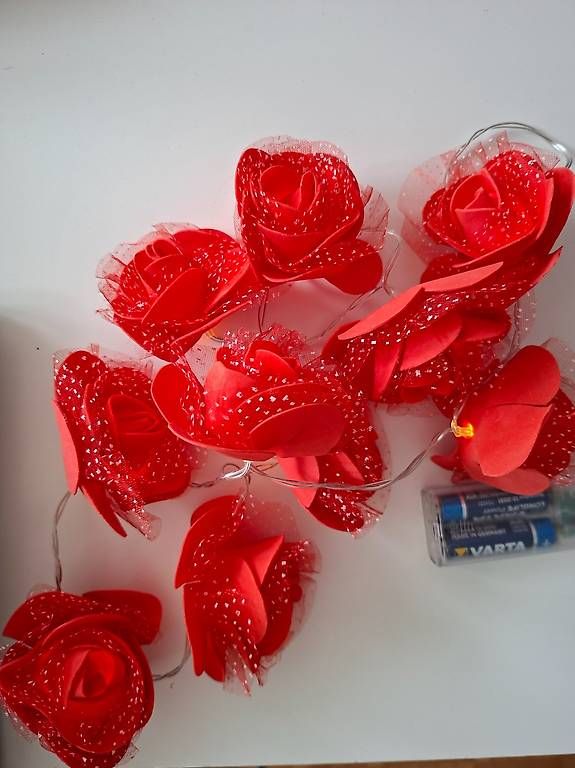 Lichterketten & Leisten: Lichterkette "Rote Rosen" – Gebraucht aus Cham von lenitchki