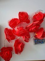 Lichterkette "Rote Rosen"