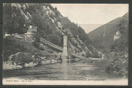 Carte P de 1907 ( La Rasse / Effondrement du Pont 1907 )