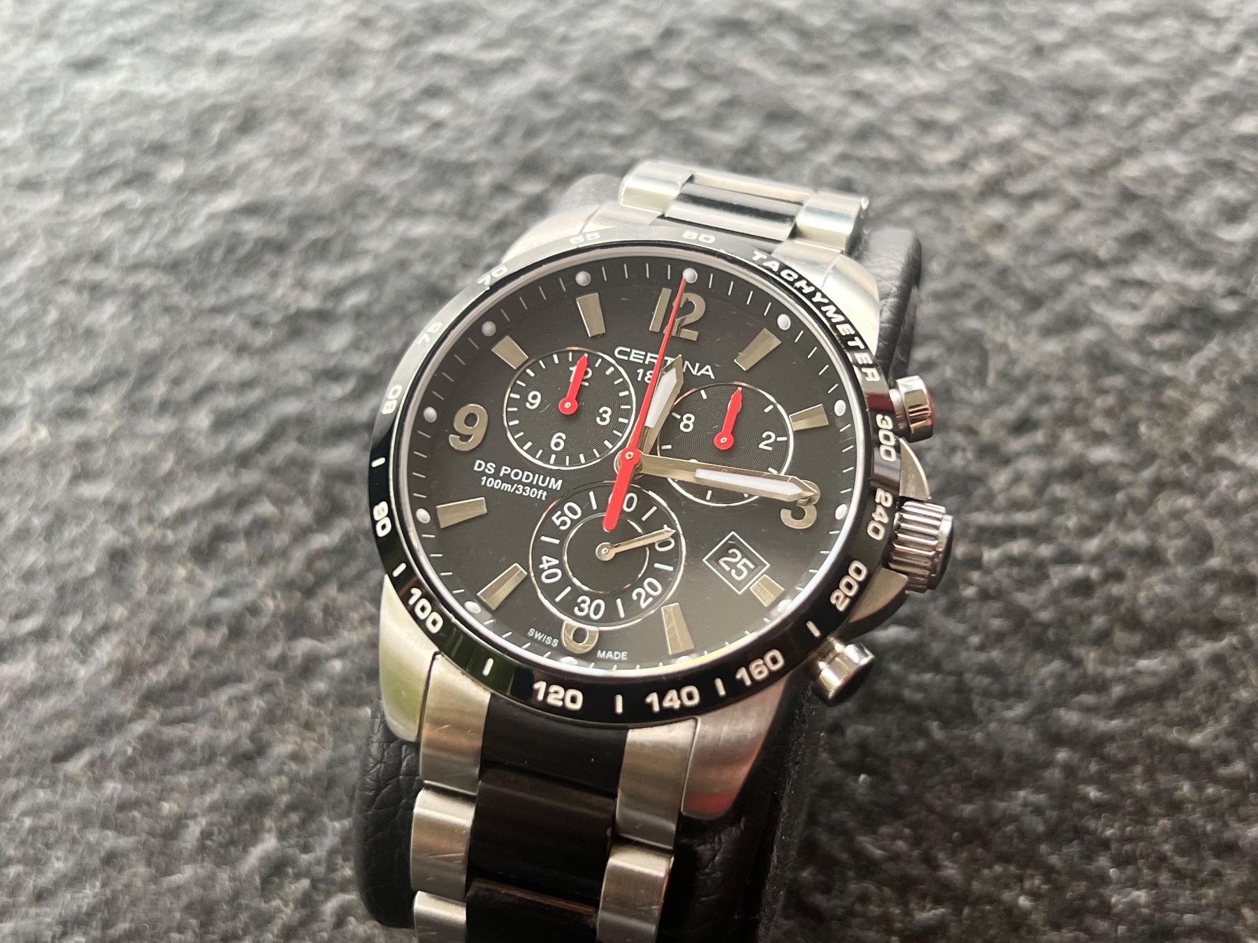 Certina Orologi: Certina DS Podium Chronograph Datum Stahl Quarz – Usato da Steffisburg venduto da FlorianJohner