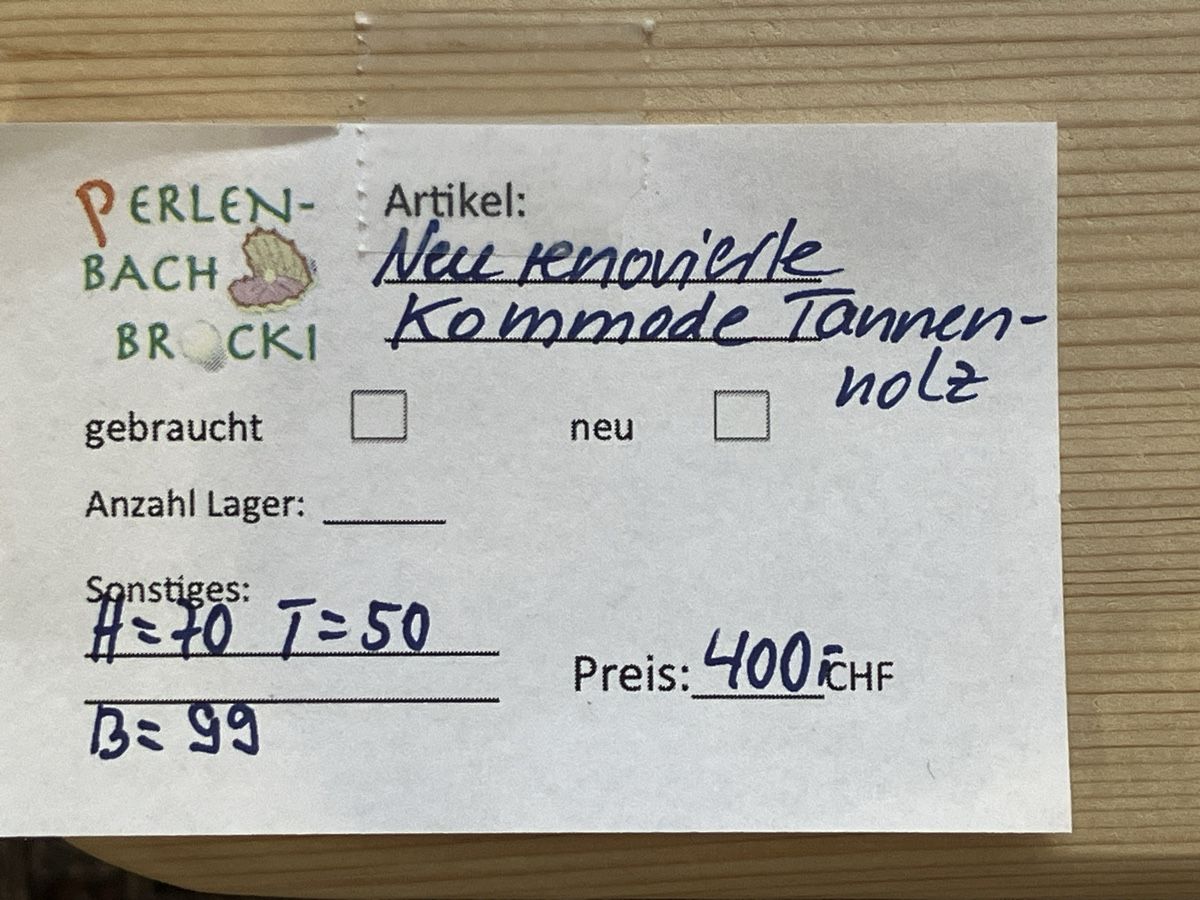 Cassettiere: Tannen Kommode restauriert – Usato da Erlenbach im Simmental! venduto da Simmentaler-Perlen 8
