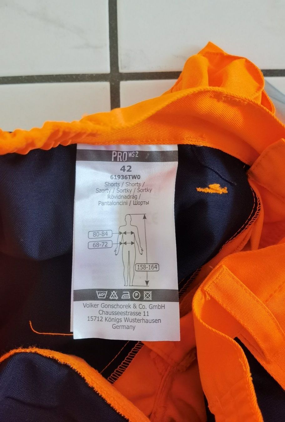 Pantaloni: Qualitex PRO Warnschutz Arbeitsshorts Gr. 42 – Nuovo e nell'imballaggio originale da Uerkheim venduto da Kaufoption 5