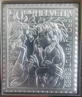 Ersttags- Numisbrief Pro Juventute Freundschaft Silber 999.9