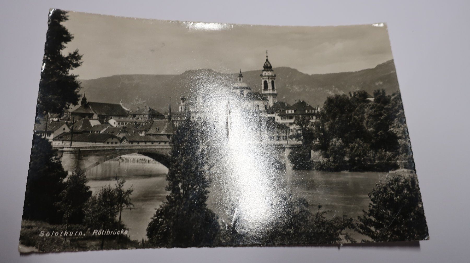 Ansichtskarten: Solothurn Rötubrücke  1953 – Gebraucht aus Cormoret von Pascalll2001 1