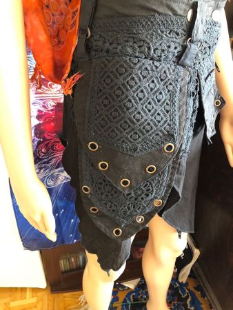 Von Indien mitgebracht : Neuer Rock - super mit Leggins !
