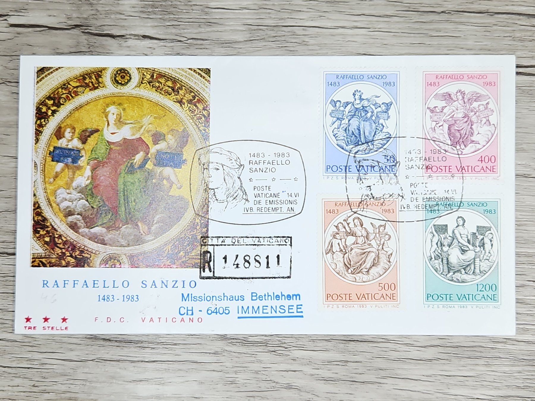 Tutti i francobolli: CL05 Enveloppe + Timbre Poste Vaticane 1983 – Usato da Cousset venduto da Patrick_Collections