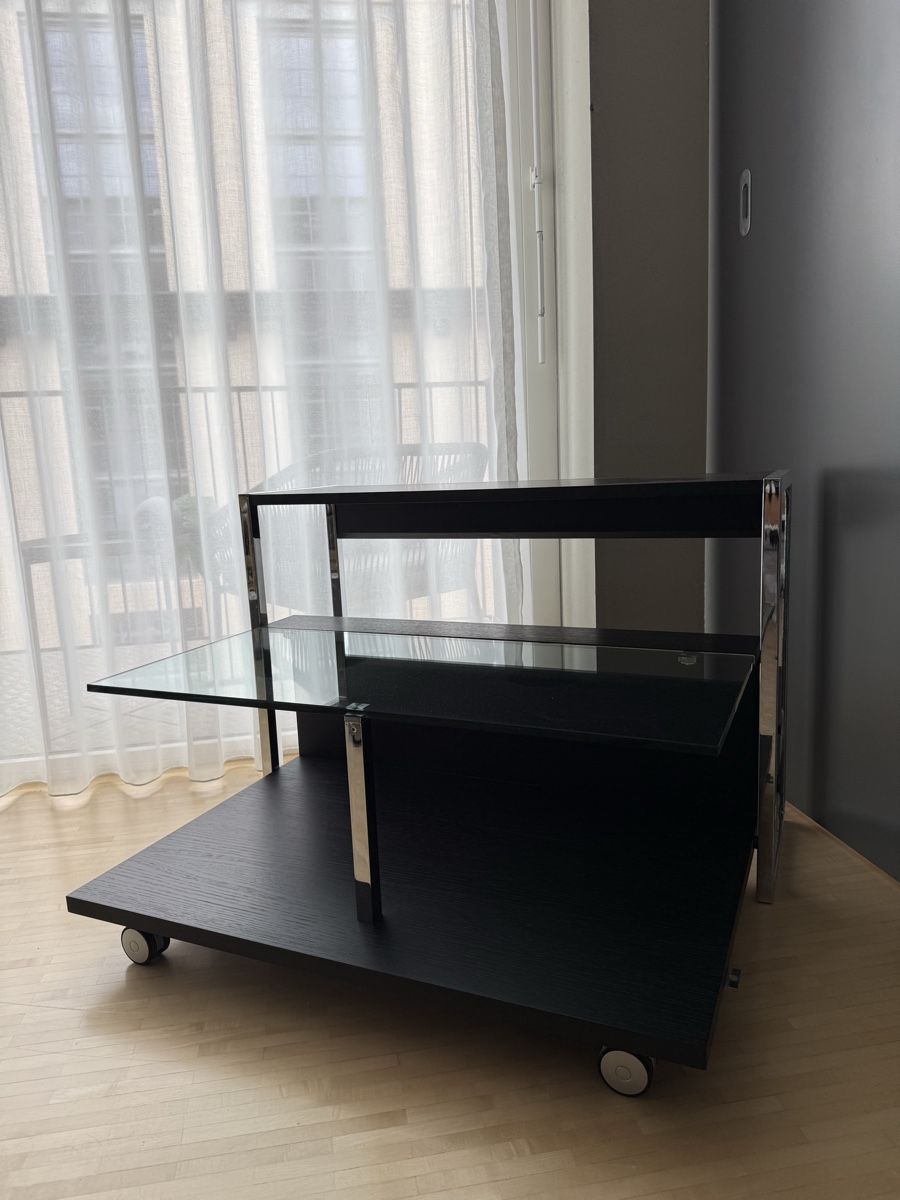 Tables: Möbel Eichler Design-Chrom Salontisch/ Regal / Sideboard – D'occasion à Winterthur par JB_Design_Archive 4