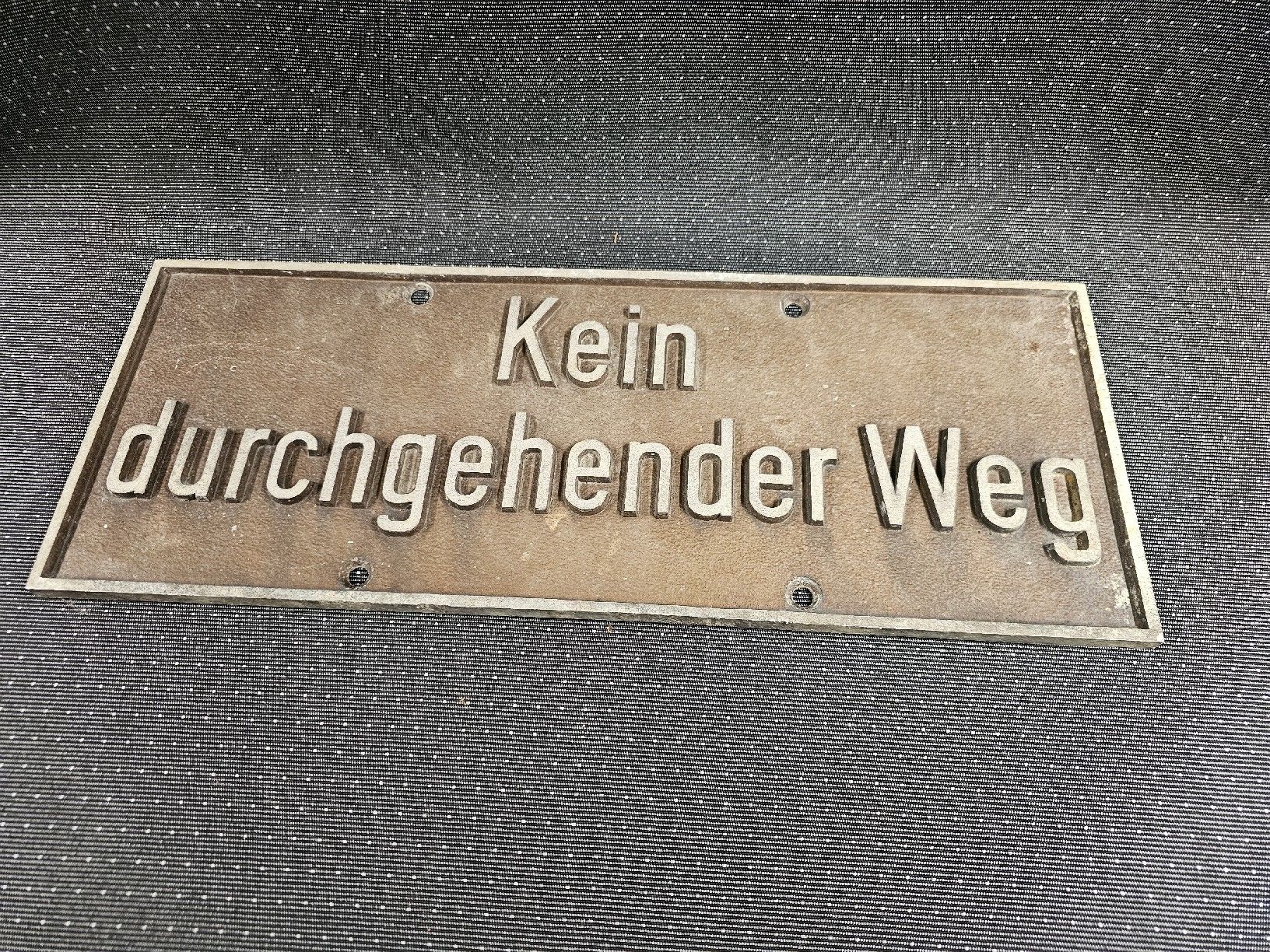 Insegne: Schild "Kein durchgehender Weg" Vintage Deko – Usato da Mümliswil venduto da Mizzi77