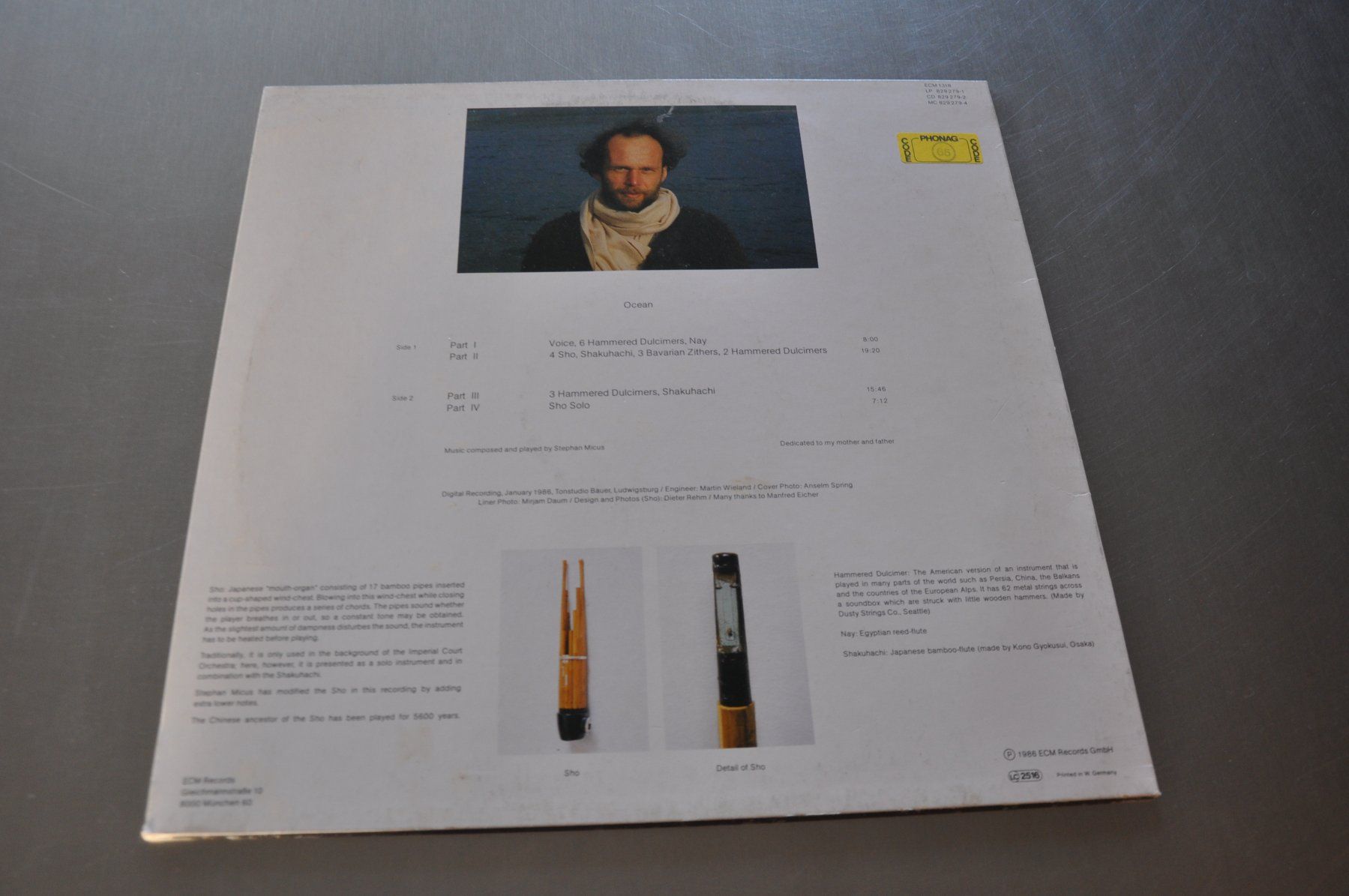 Schallplatten: ECM 1318 - STEPHAN MICUS LP OCEAN – Gebraucht aus Sion von jaipur1401 1