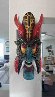 Boruca Maske Roter Teufel handbemalt aus Costa Rica
