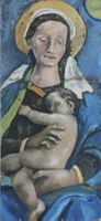 Italienisches Gemälde - 41x88cm