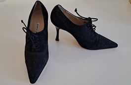 MANOLO BLAHNIK Oxford-Schnürpumps, Gr. 36