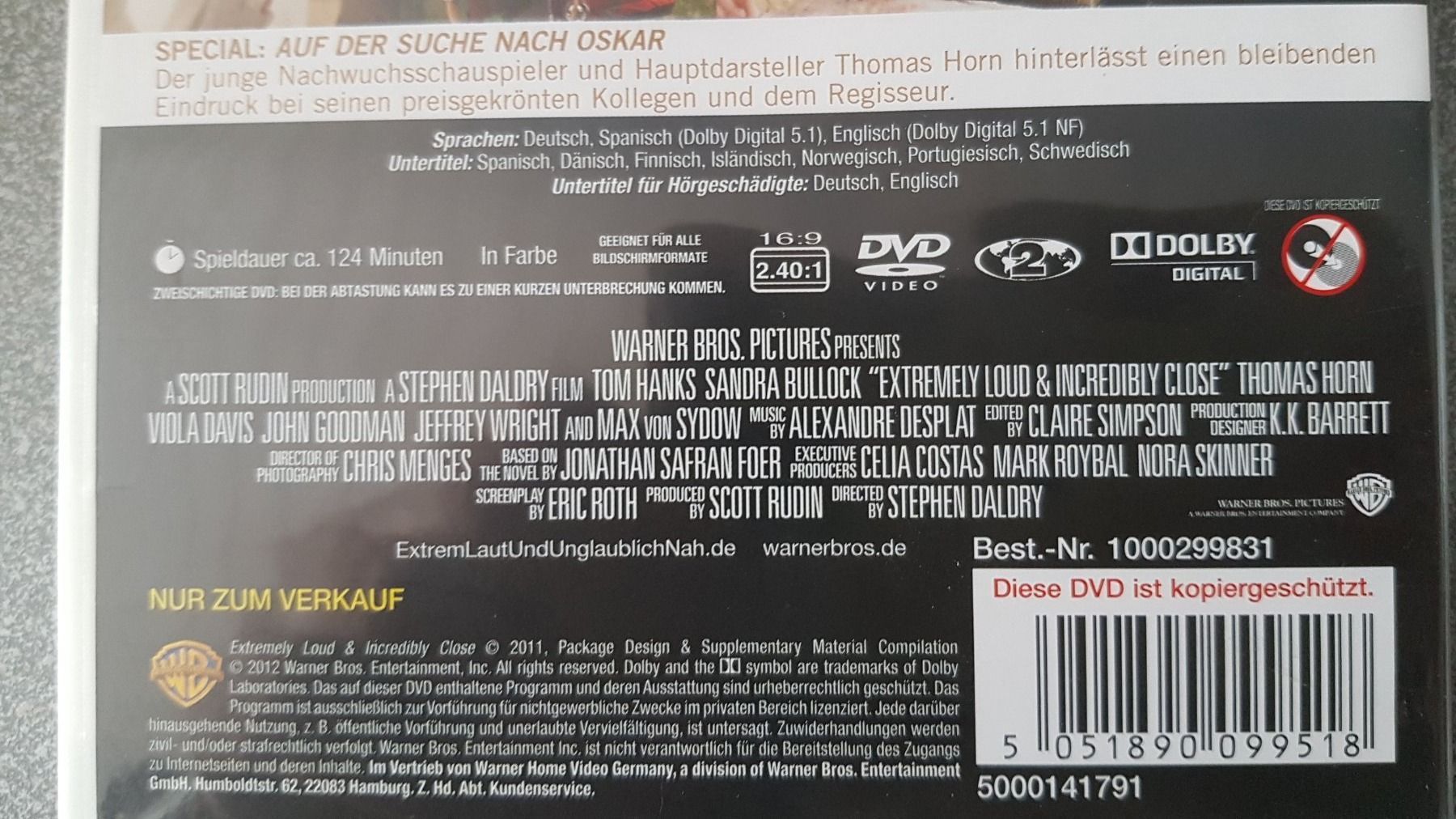 Alle DVDs: DVD Extrem laut & unglaublich nah – Gebraucht aus Oetwil am See von fineli2 1