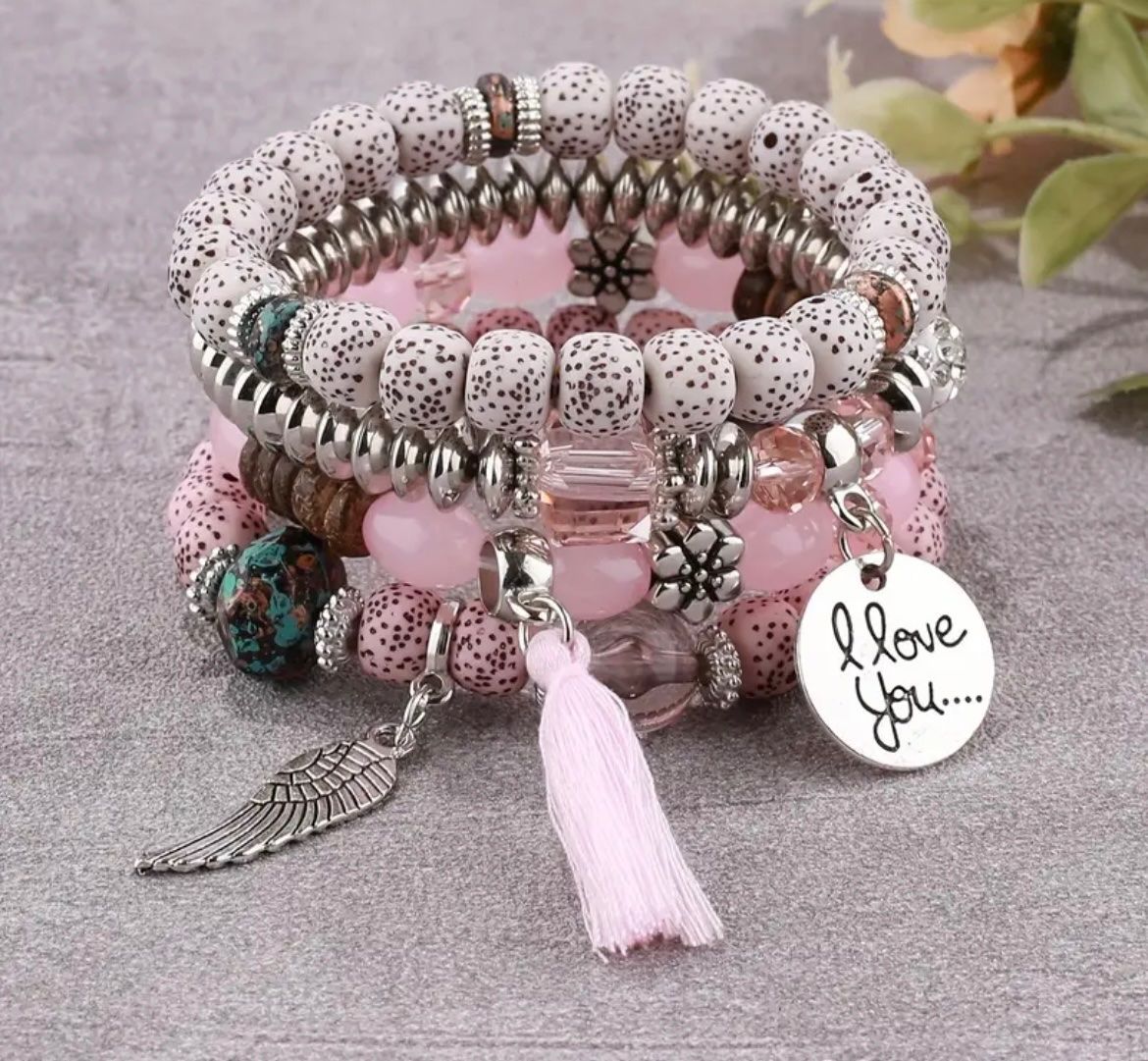 Bracciali & Braccialetti: Armband 4 teilig blau oder rosa neu – Nuovo e nell'imballaggio originale da Kloten venduto da des_xv52 1