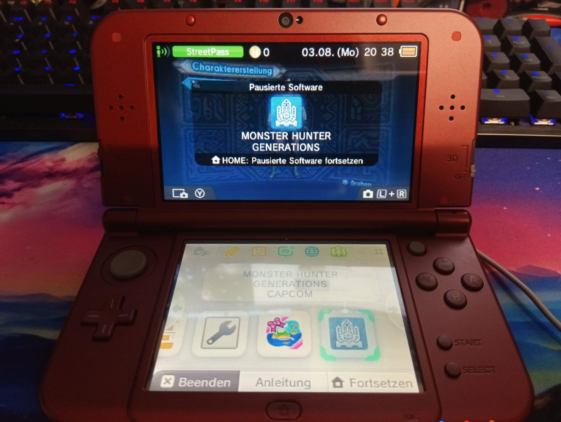 Nintendo Console: Nintendo New 3DS XL Monster Hunter Generations Konsole – Usato da Rotkreuz venduto da Donk63 1
