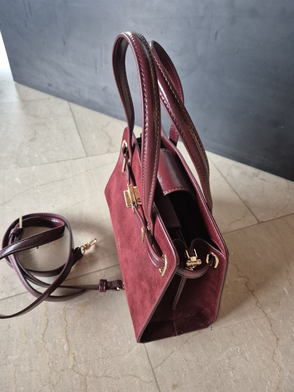 Dune London Borse da donna: Dune London Handtasche, bordeauxrot – Nuovo (secondo la descrizione) da Haldenstein venduto da Ramona_D. 3