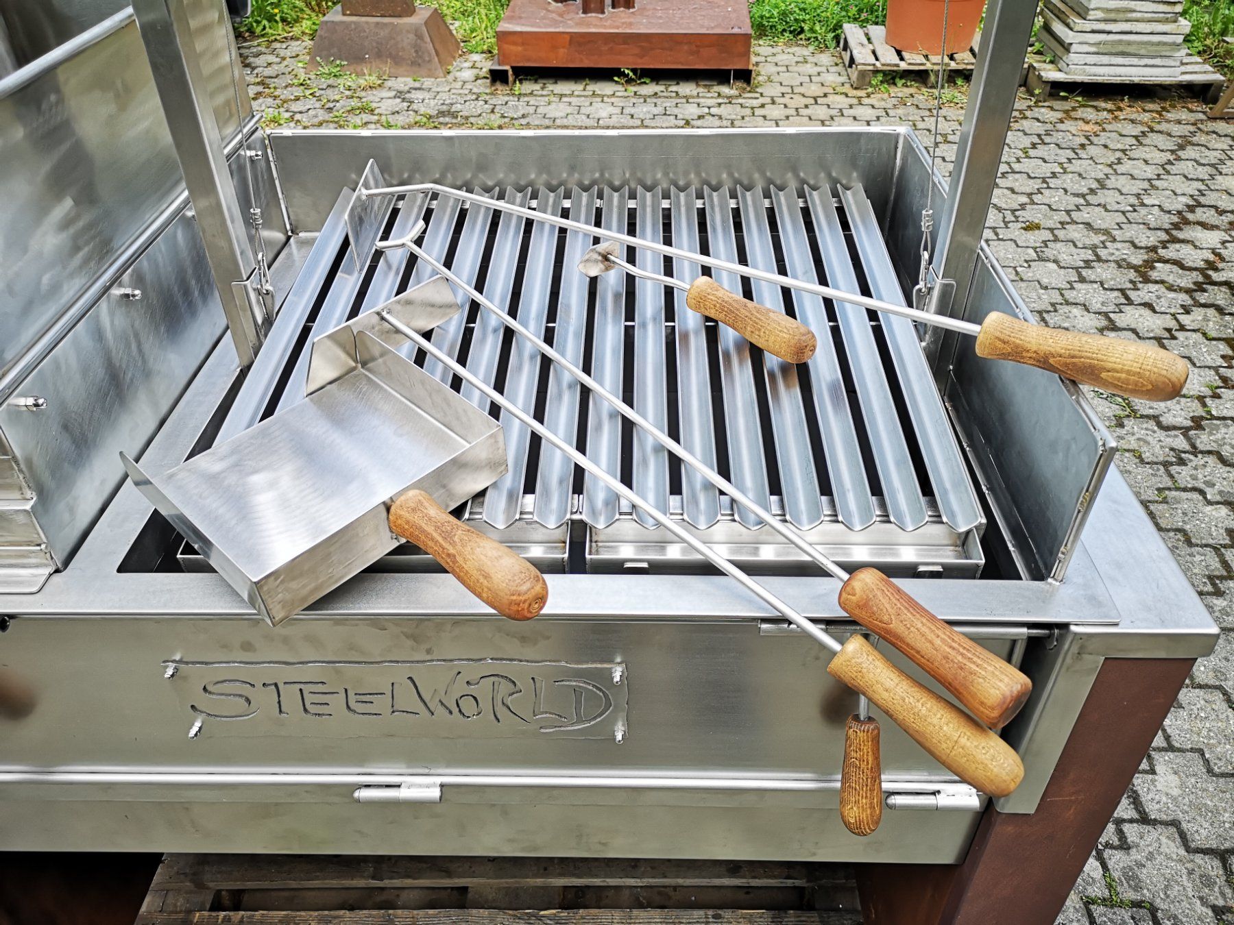 Griglie: Asado Grill Edelstahl – Nuovo e nell'imballaggio originale da Widnau venduto da Steelworld 8
