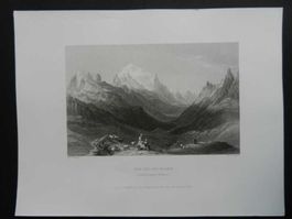 Col de Balme Stahlstich