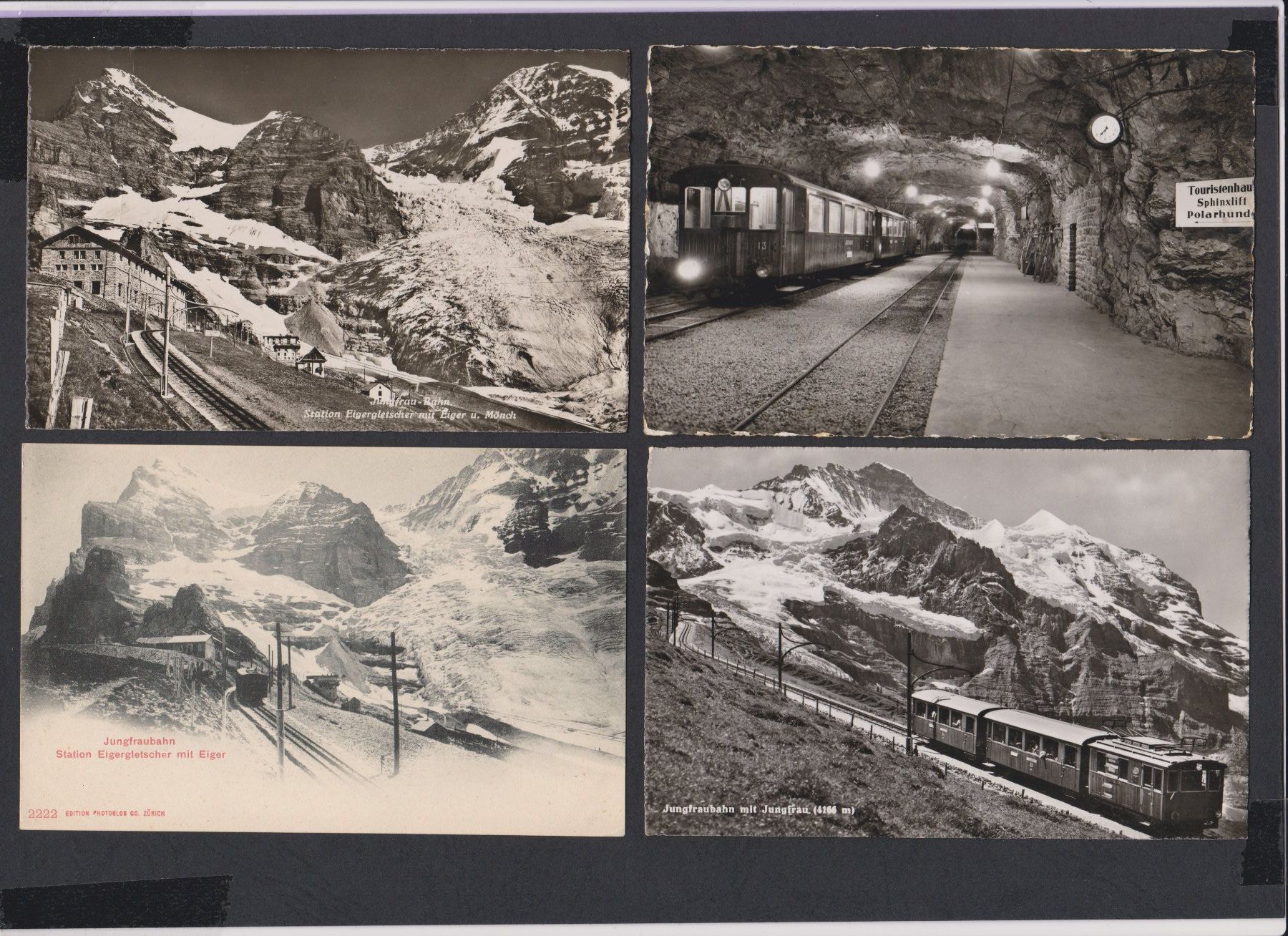 Cartoline postali: Jungfraubahn   -   7 alte Ansichtskarten – Usato da Vitznau venduto da Ropaku 2