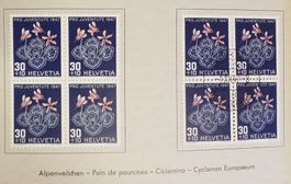 1947, Geschenkheft Pro Juventute ET, im 4-Block Kt. 170.-++