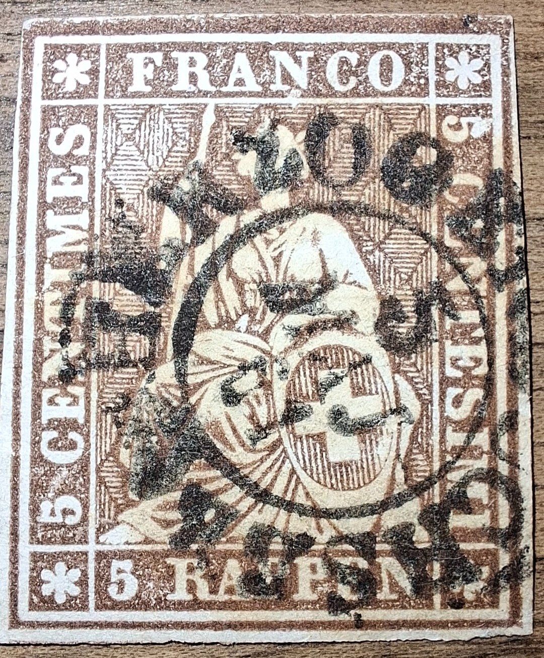 Tutti i francobolli: Strubel Nr. 22G Kat. 40.- – Usato da Balgach venduto da SIMEON27
