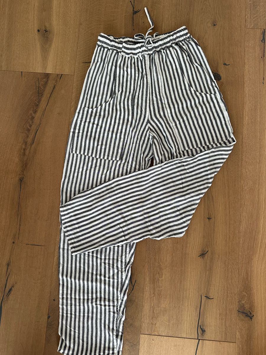 Pantaloni: gestreifte Leinenhose – Nuovo (secondo la descrizione) da Buchs SG venduto da pessego2008
