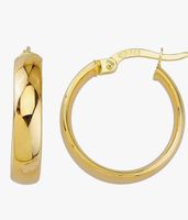 Creolen Ohrringe in Echt 585 Gold klassische