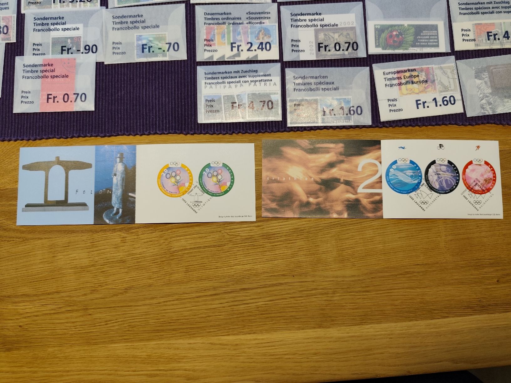 Tous les timbres: Einzelmarken, mit Ausgabestempel, Postabo 2000 bis 2004 – Neuf avec emballage d'origine à Heiden par Jaks 4