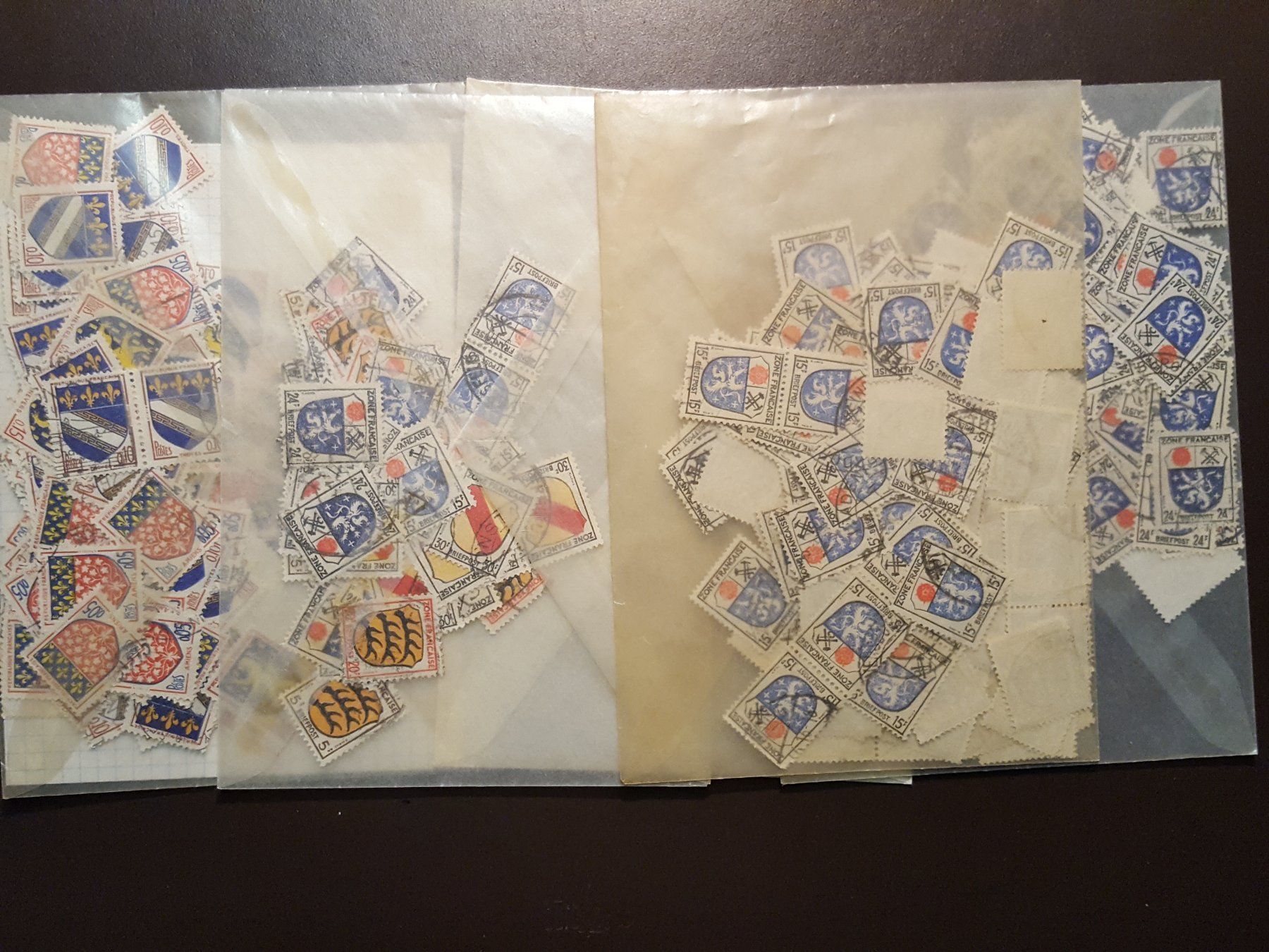 Alle Briefmarken: Frankreich - diverse Wappen Briefmarken – Gebraucht aus Stilli von Mos1 3