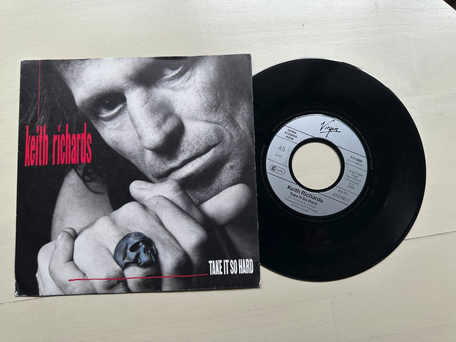 Schallplatten: KEITH RICHARDS rare Single ROLLING STONES Take it so hard – Gebraucht aus Basel von Partridge