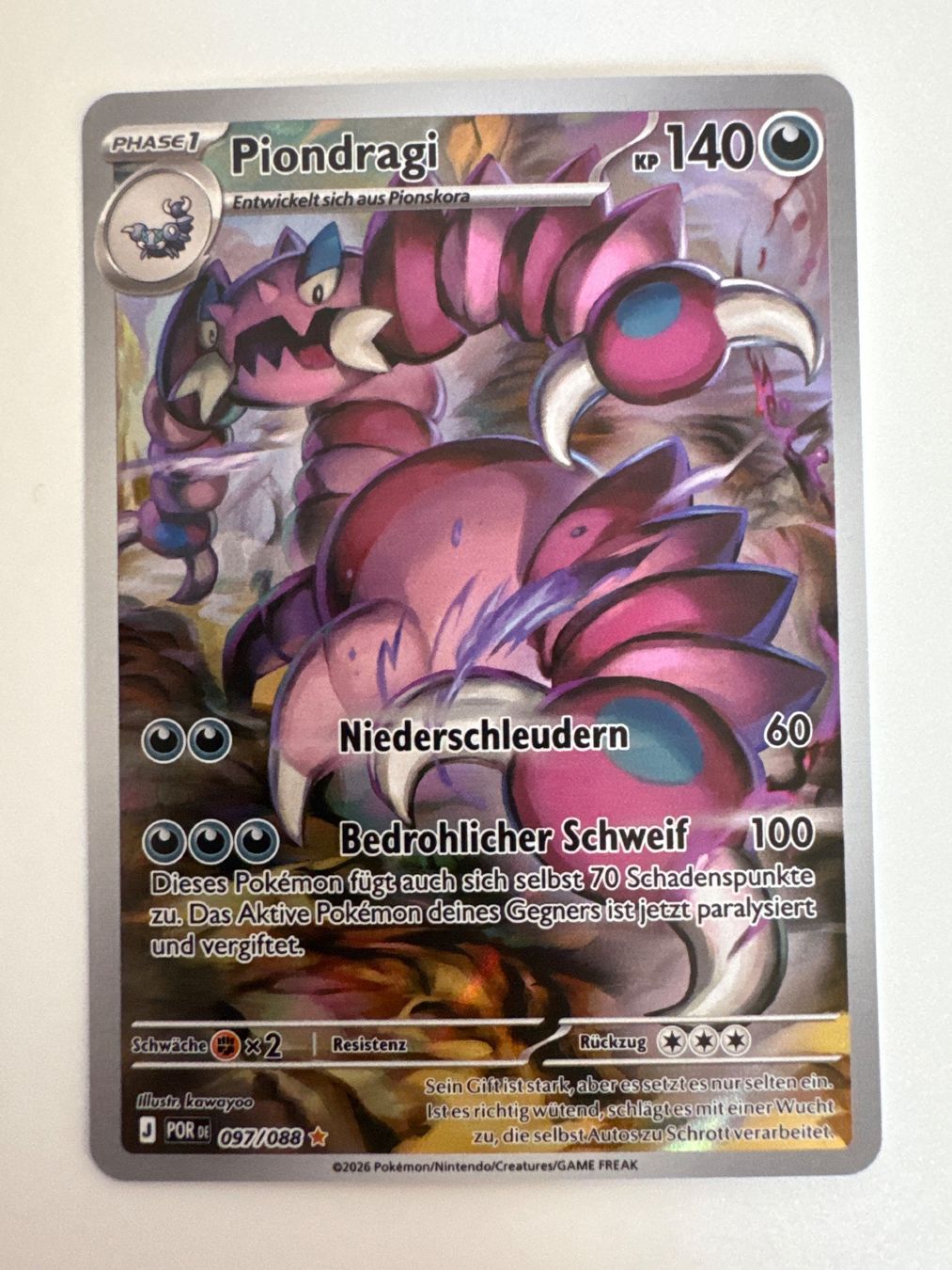 Pokémon Carte collezionabili: Drapion - Perfect Order - 097/088 – Usato da Mettmenstetten venduto da raf_597t