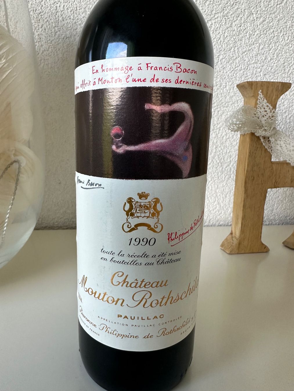 Mouton Rothschild Vino: Château Mouton Rothschild 1990 – Nuovo (secondo la descrizione) da Yens venduto da Rilou80 1