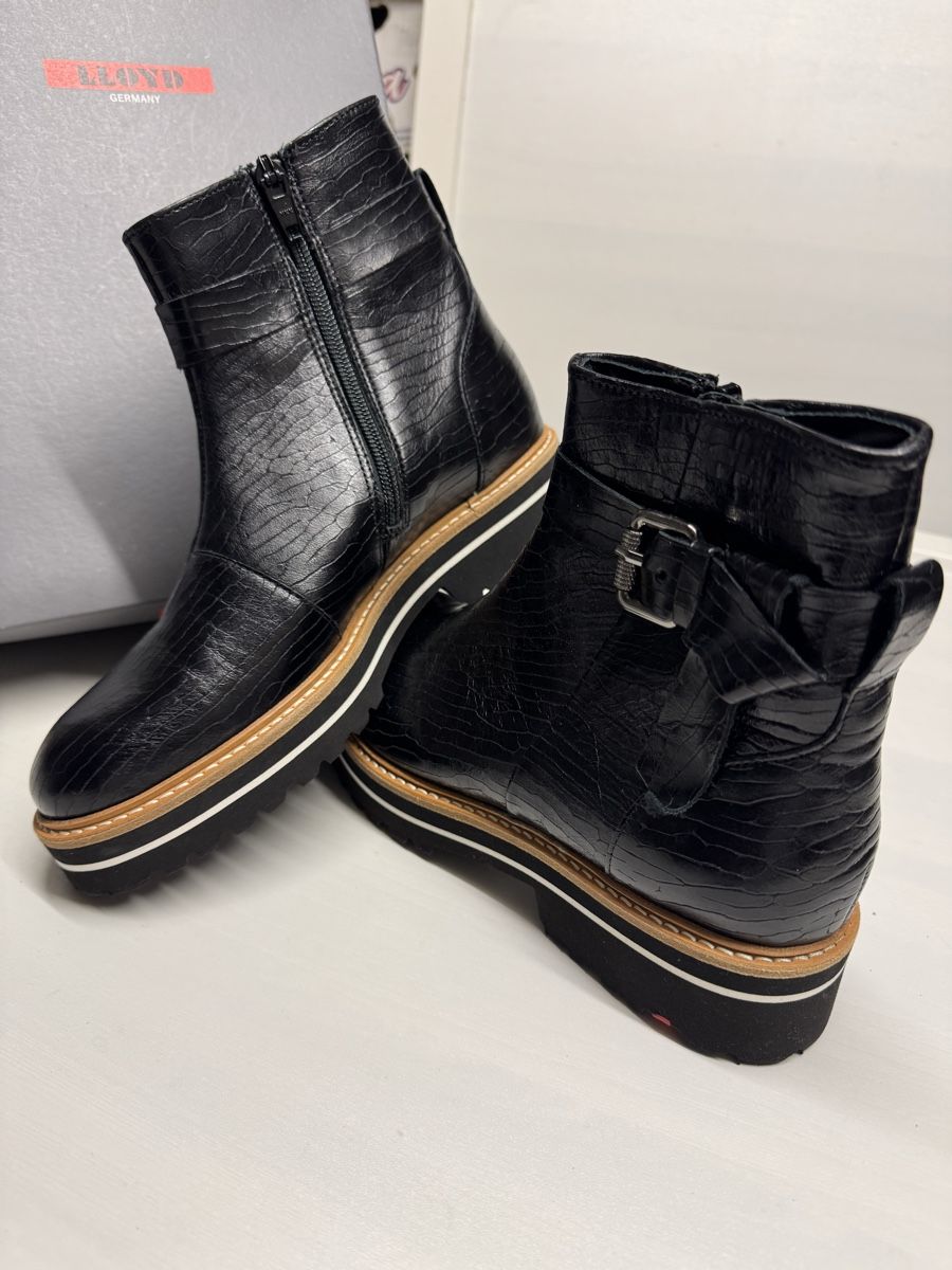 Lloyd Scarpe da donna: Lloyd Bottines, cuir noir, taille 36.5, neuves – Nuovo e nell'imballaggio originale da Brügg BE venduto da Goob 2