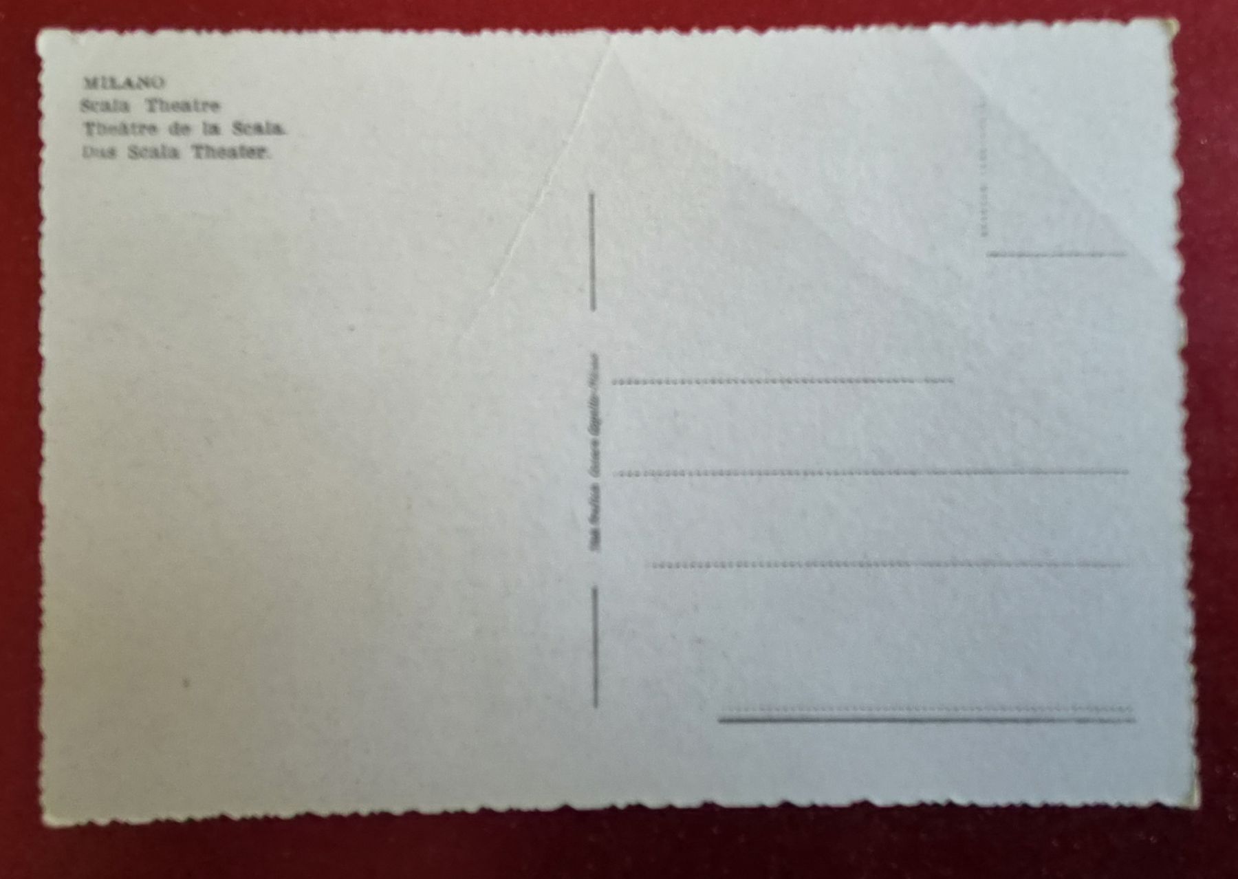 Cartoline postali: Milano Teatro alla Scala, rar – Nuovo (secondo la descrizione) da Melchnau venduto da Arthurius 1