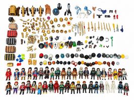 Playmobil-Sammlung mit vielen Figuren, Zubehör etc.