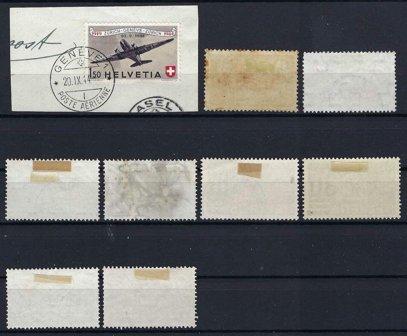 Alle Briefmarken: Flugpost Lot verschiedene Gute Werte gest, – Gebraucht aus Hitzkirch von walti1959 1
