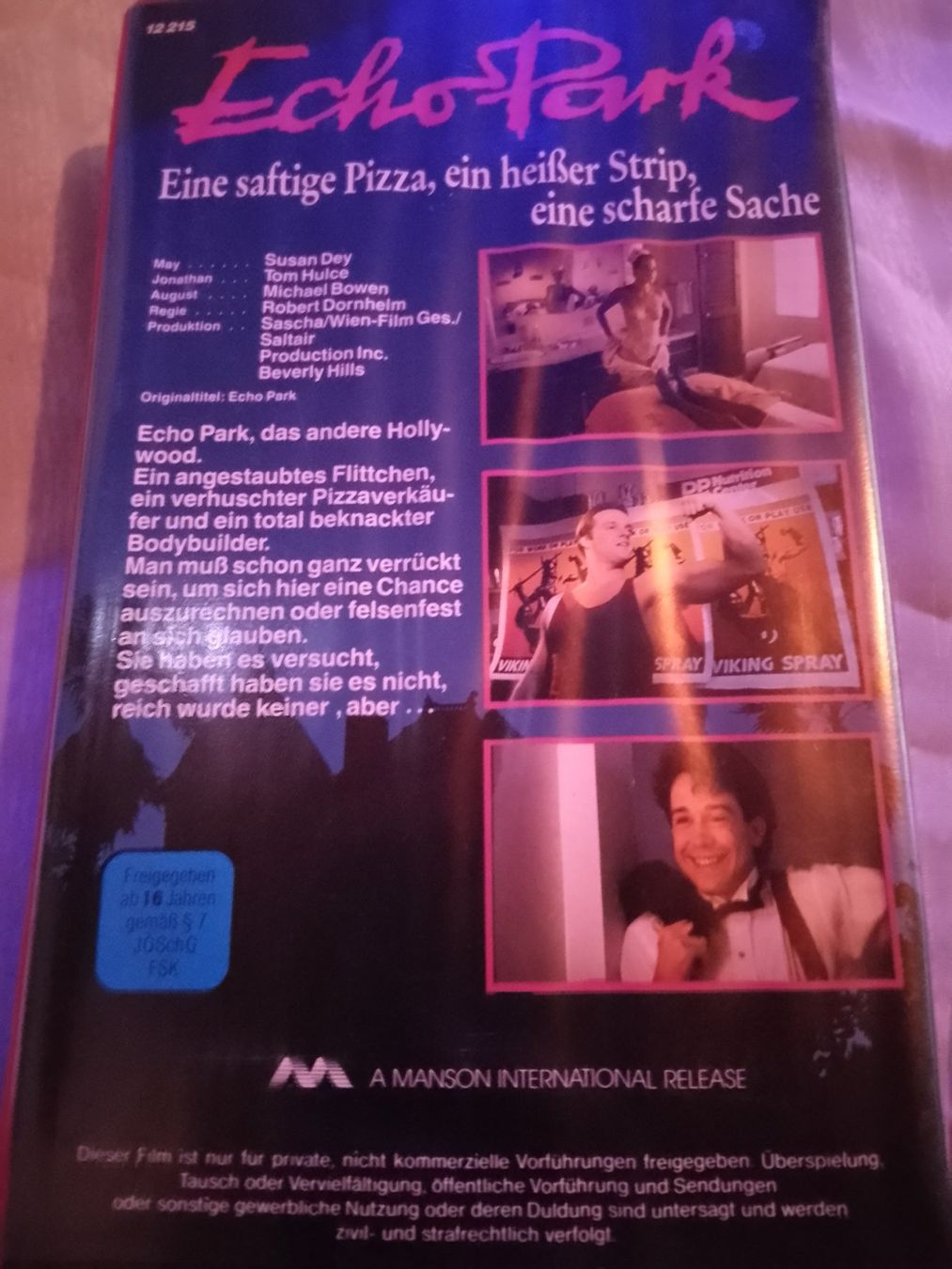 Tutti i VHS: Echo Park VHS EuroVideo 12 215 – Usato da Remetschwil venduto da Privatflohmi 1